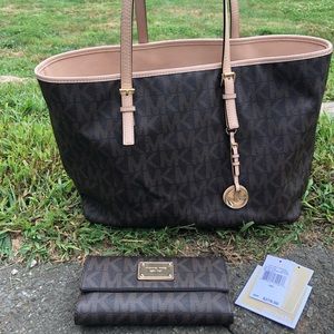 Beautiful Michael Kors Monogram diaper bag